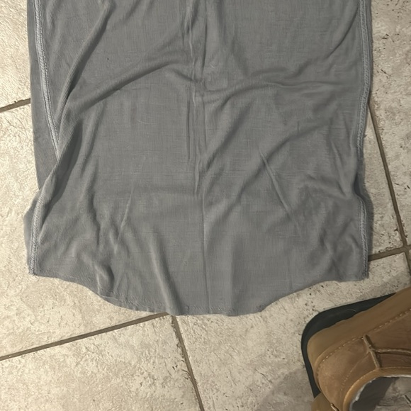 Splendid Ribbed Tank Dress in Grey (S) - Picture 6 of 7